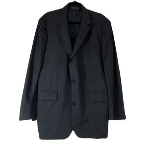 Brooks Brothers Golden Fleece Blazer Mens 46L Black Wool USA Made Business VTG